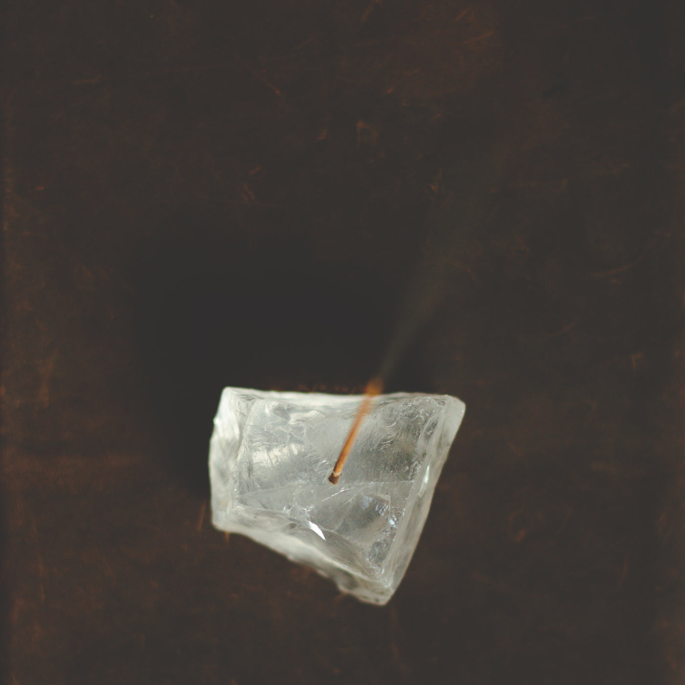 Clear Quartz Incense Holder